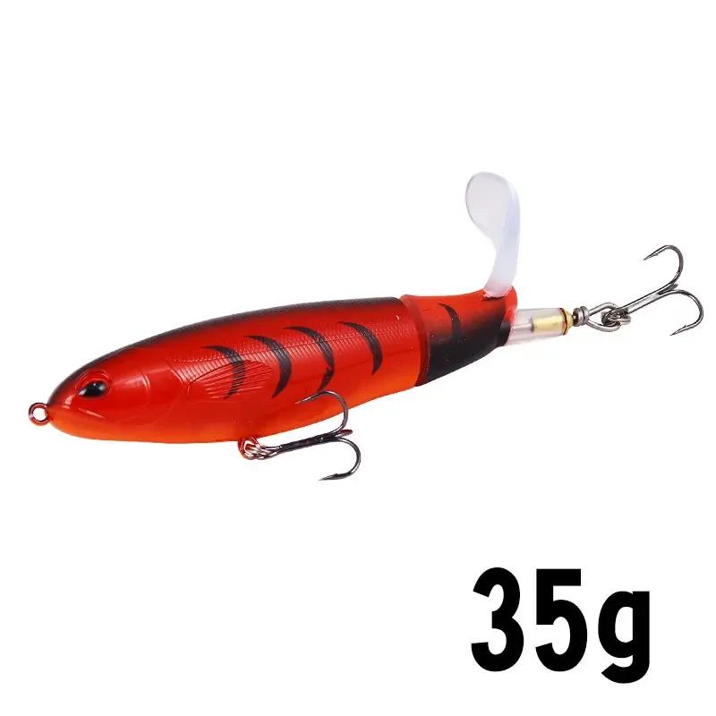 1 Stuks Plopper Vissen Lokken 13G/15G/35G Meerval Lokt Voor Visgerei drijvende Roterende Staart Kunstmatige Aas Crankbait