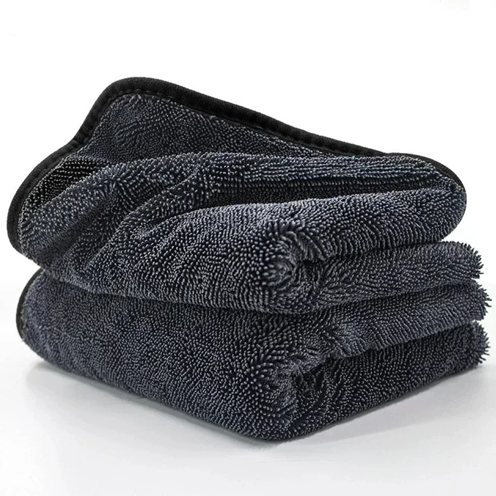 Ręcznik do mycia samochodu 1200GSM Dwustronny ręcznik do czyszczenia samochodu Skręcony warkocz Superchłonna szmatka do mycia samochodu Akcesoria do mycia w domu — zdjęcie 7