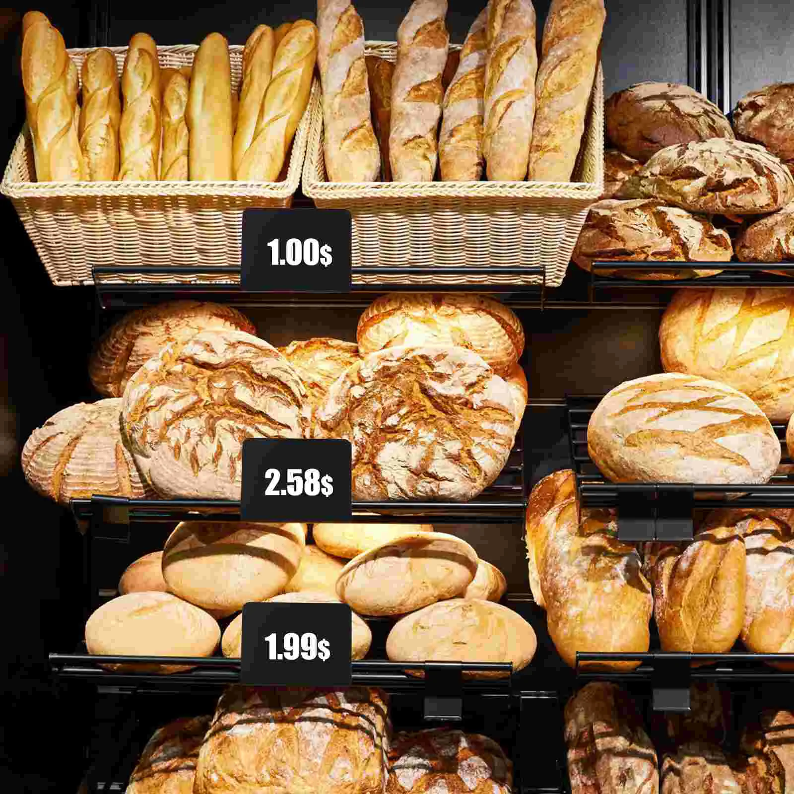 Multi-function Blackboard Signage, Mini Message Boards, Loja de PVC, Preço, 10x76x3cm, 5 peças