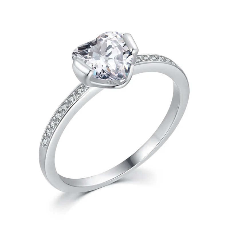

Rhodium Plating Bague De Mariage Trendy Jewelry 2023 Womens Engagement Ring