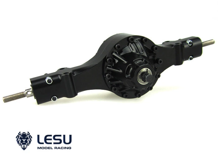 RC 1/14 LESU Differential-Hebelantrieb-Hinterachse für Tamiya Hydraulikbagger, Lader, Muldenkipper für VOLVO Tripper DIY-Teile – Detail 3
