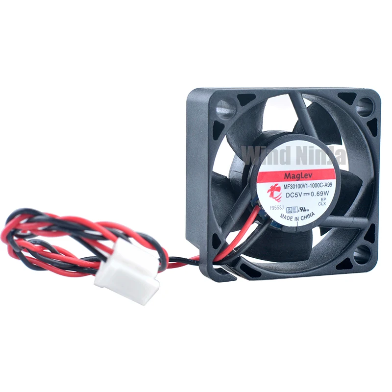 MF30100V1-1000C-A99 3Cm 30Mm Ventilator 30X30X10Mm Dc 5V 0.69W Mini Axiale Ventilator Koelventilator Voor Raspberry Pi Router