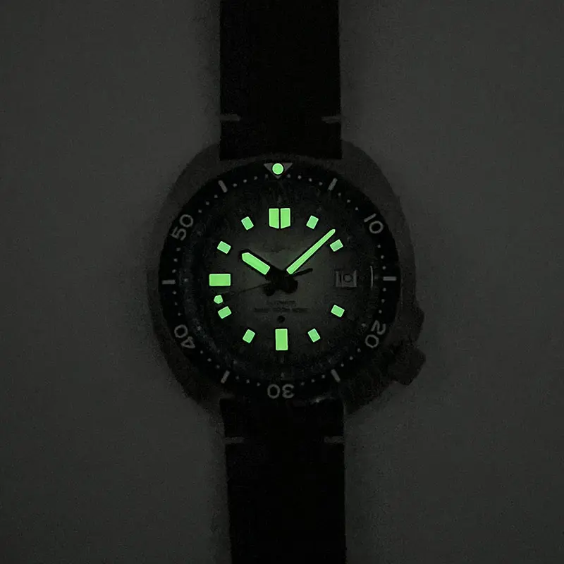 Heimdallr Titanium Turtle Men 200M Diver Watch Sapphire Glass NH35 Automatic Movement  Waterproof C3 Luminous Machinery Watches