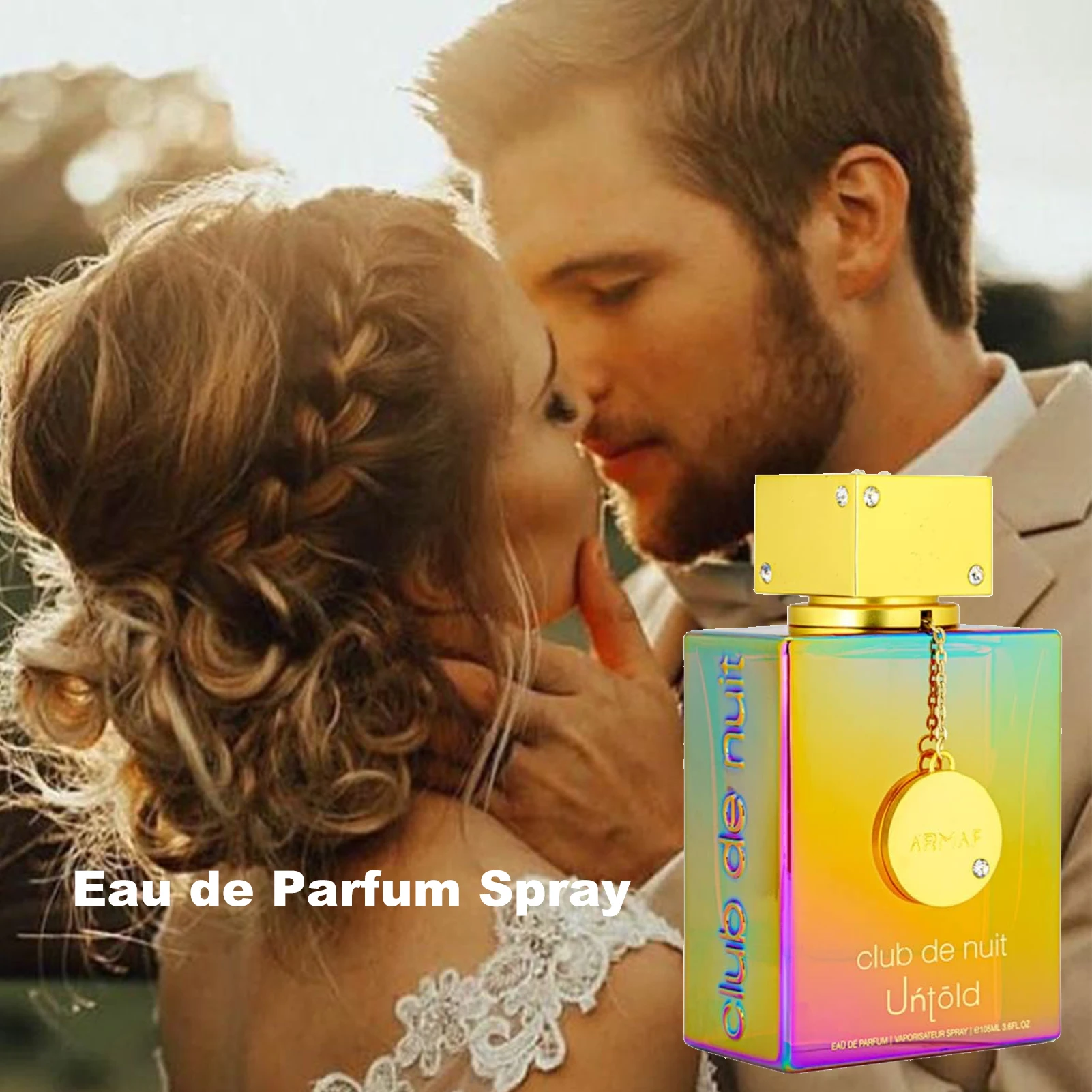 Armaf Club De Nuit Untold Eau de Parfum Spray 3.6 أونصة للرجال عطر يومي متعدد الاستخدامات عالي التركيز EDP