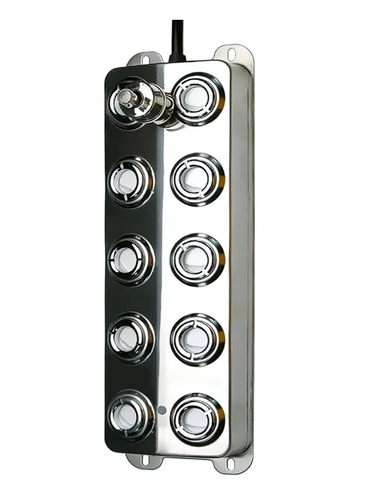 DC48V ความชื้นสัมพัทธ์10หัวพร้อมเครื่องพ่นหมอกอากาศอัลตราโซนิก110V/220V พร้อมเครื่องควบคุมปริมาณหมอกแบบปรับได้
