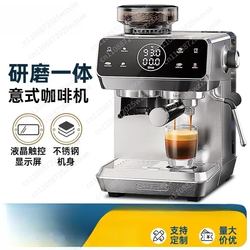 Coffee Machine Household Small Italian Semi-Automatic Grinding Integrated Hot and Cold Double Extract American Coffee Machine