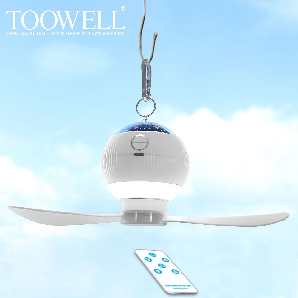 

Вентилятор окружающего освещения, многофункциональный светильник для кемпинга, новый проекционный вентилятор с дистанционным управлением, зарядная лампа