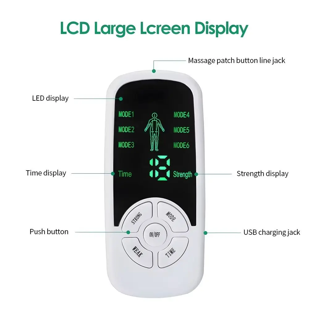

Многофункциональный EMS-стимулятор мышц, TENS-аппарат для акупунктуры, электрический массажер для физиотерапии, умный мини-массажер для тела