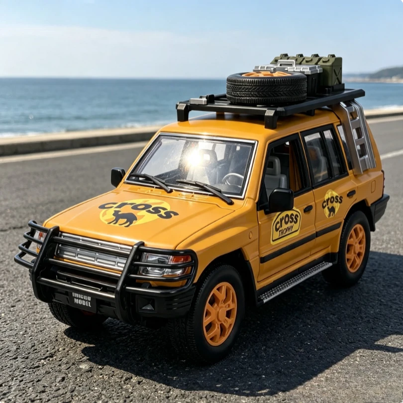 1:18 Camel Cup racing version alloy car model with pull-back sound and light lifting window