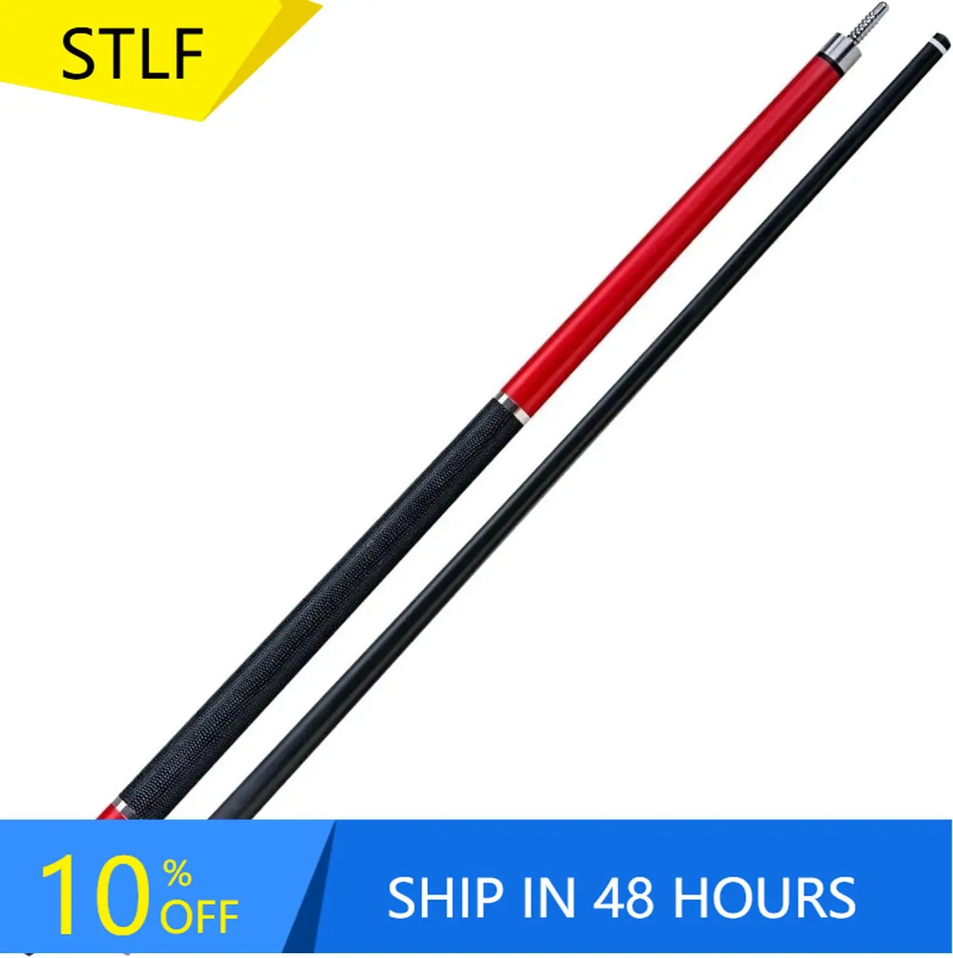

STLF12.5mm Low Deflection Carbon Fiber Pool Cue Stick | White Billiard Cue with Pattern Shaft for Snooker & Pool