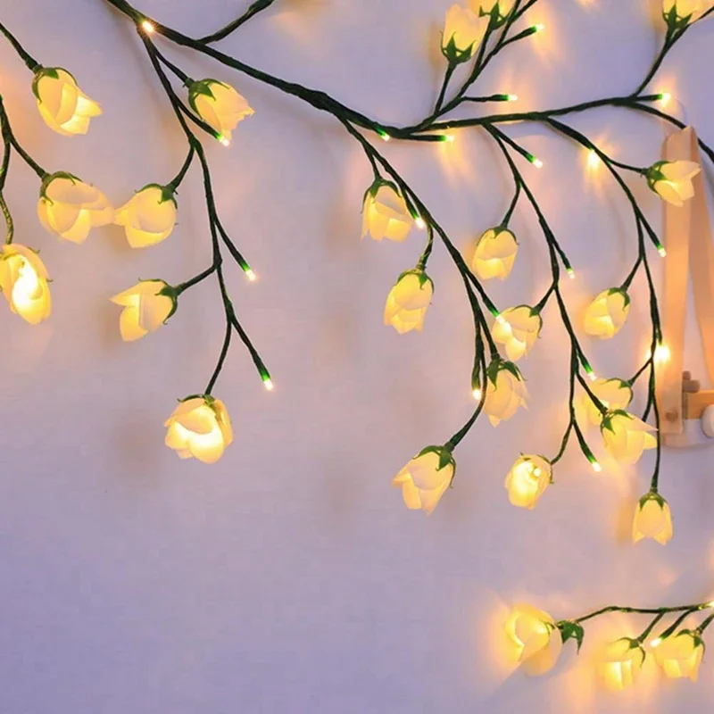 230万LEDツリーブランチライト、ロマンチックな桜とスズランのつるストリングライト、8つのライトモードとリモコン付き