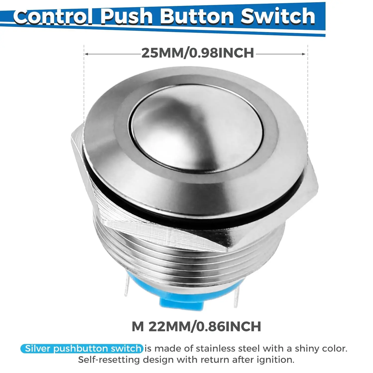 1pc Grill Igniter, Spirit Ignitor Replacement, Push Button Control Switch Ignition with Sparkers for Gas Grill