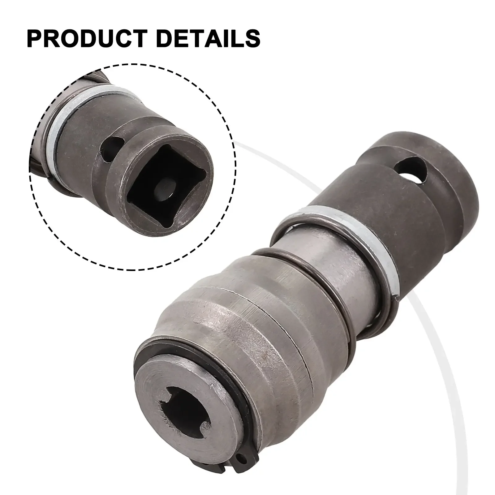 

65.5*28mm Electric Hammer Adapter High Quality Material Waterproof Material Compatible With Round Handle For Drilling Holes