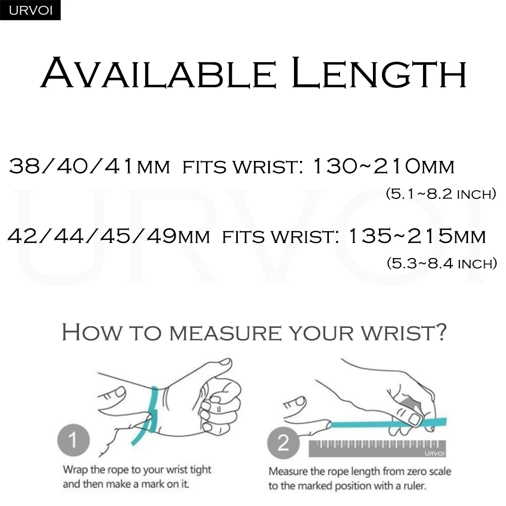URVOI Band for Apple Watch Band Ultra 2 series 11109 8 SE  breathable Silicone strap for iWatch D buckle metal closure wristband