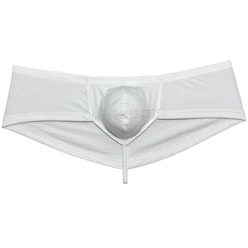 Calzoncillos bóxer de Hip Hop para hombre, ropa interior Sexy, calzoncillos de Bikini con bolsa, nalgas, 1/2