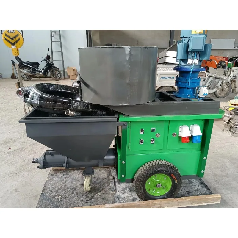 Wall Plaster Machine Airless Putty Spraying Paint Gun Cement Mortar Sprayer High Efficiency for Building Construction