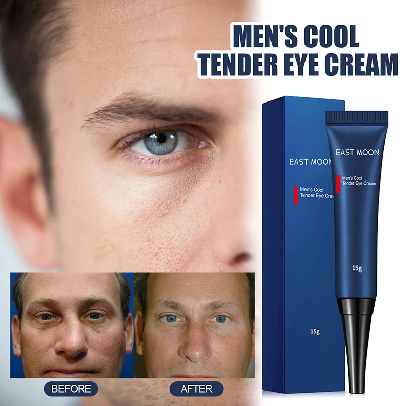 Mężczyźni Krem pod oczy Nawilżający krem pod oczy na cienie pod oczami Opuchliznę Drobne linie Hyaluronat Cool Eye Gel Eye Care New