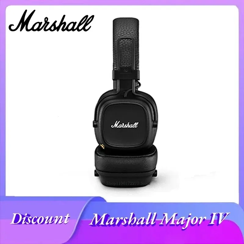 Marshall MAJOR IV Wireless Bluetooth Headphones Rock Bass Computer Earphones Portable Outdoor Sports Gaming Collapsible Headset