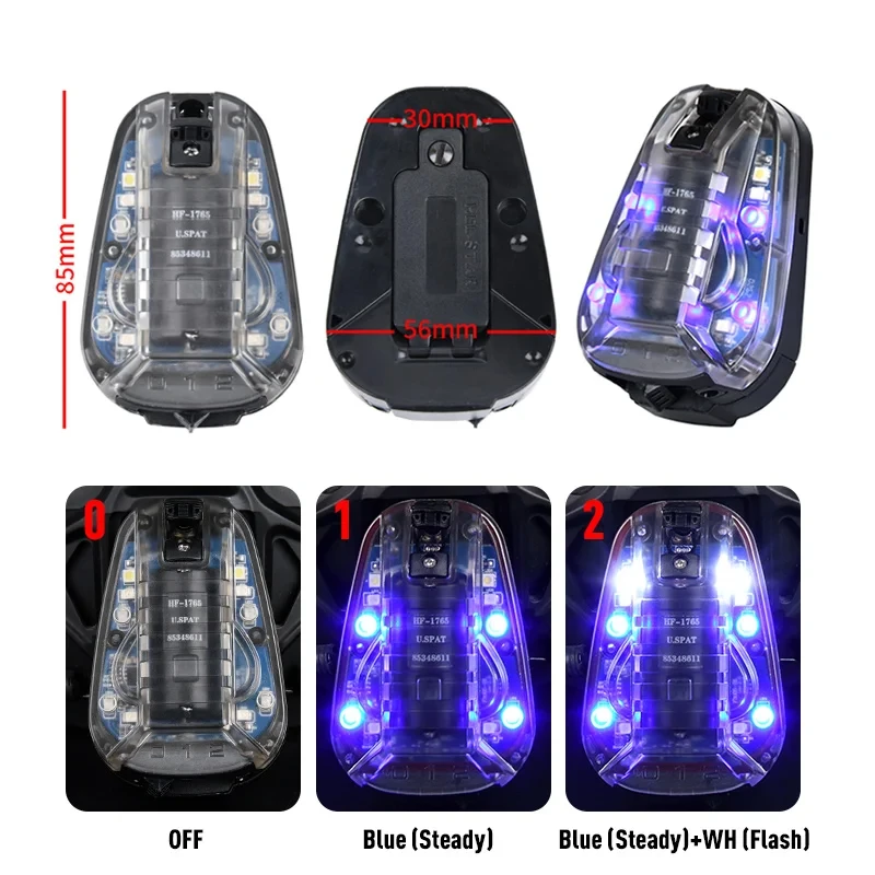 WADSN STAR 6 GEN3 Airsoft กันน้ํา Fast HELMET Light สีแดงสีเขียวสีฟ้า IR Strobe Light Outdoor Survival ความปลอดภัยสัญญาณแฟลชโคมไฟ