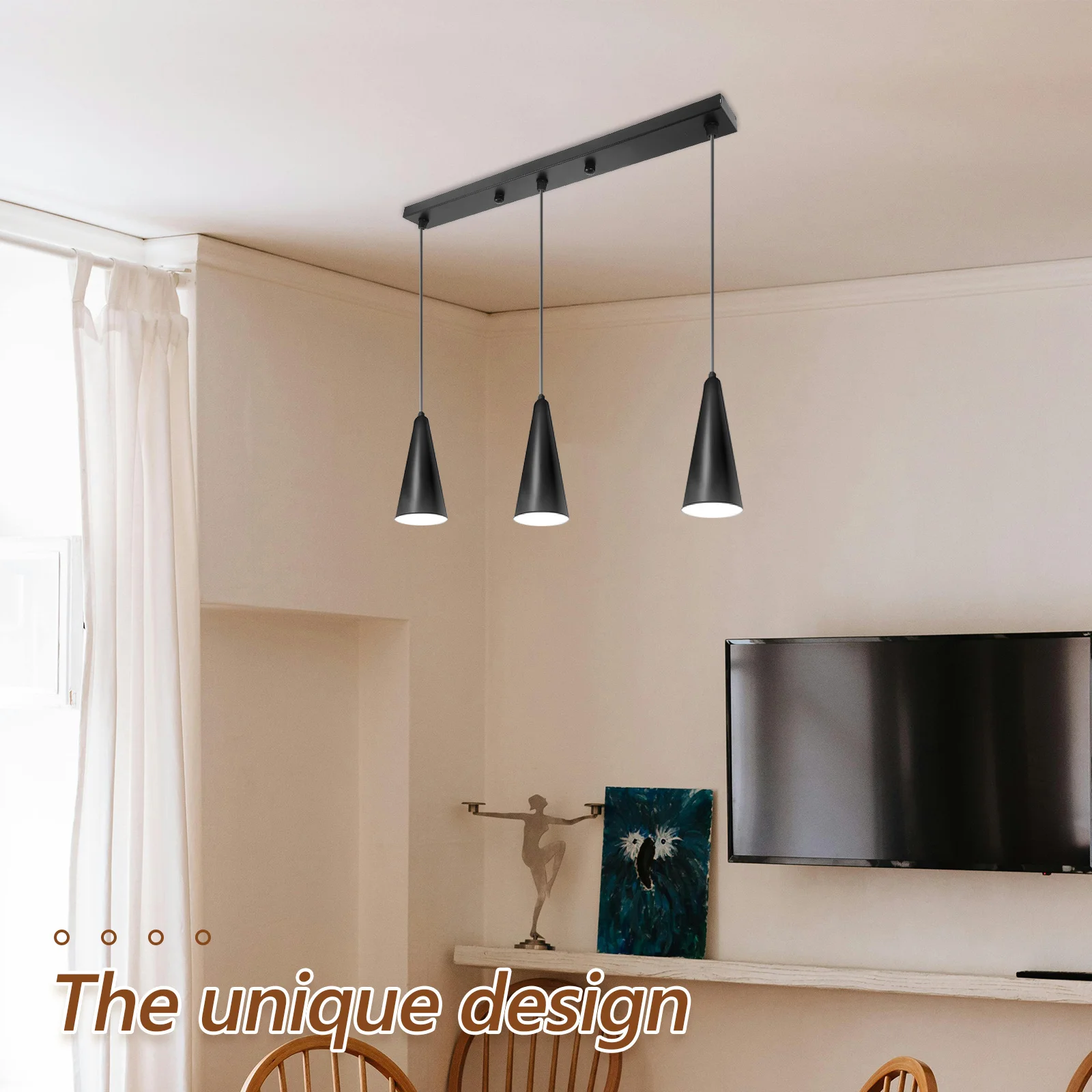 

Длинная полоса, потолочное основание, железный материал, прочный, простая установка, современный дизайн для гостиной, спальни, прихожей, монтаж светильника