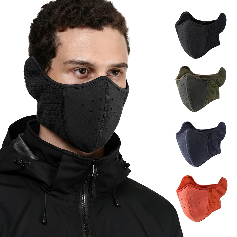 Winter Radfahren Maske Outdoor Winddicht Warm Ski Bandana Gesicht Abdeckung Gehörschutz Sport Laufen Wandern Fahrrad Schal Hals Gamasche