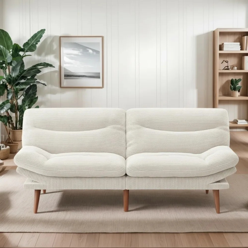 أريكة سرير فوتون، أريكة فوتون 3 في 1 مع مسند ظهر ومساند للذراعين قابلة للتعديل، سرير أريكة قابل للتحويل، كرسي نوم قابل للطي #1