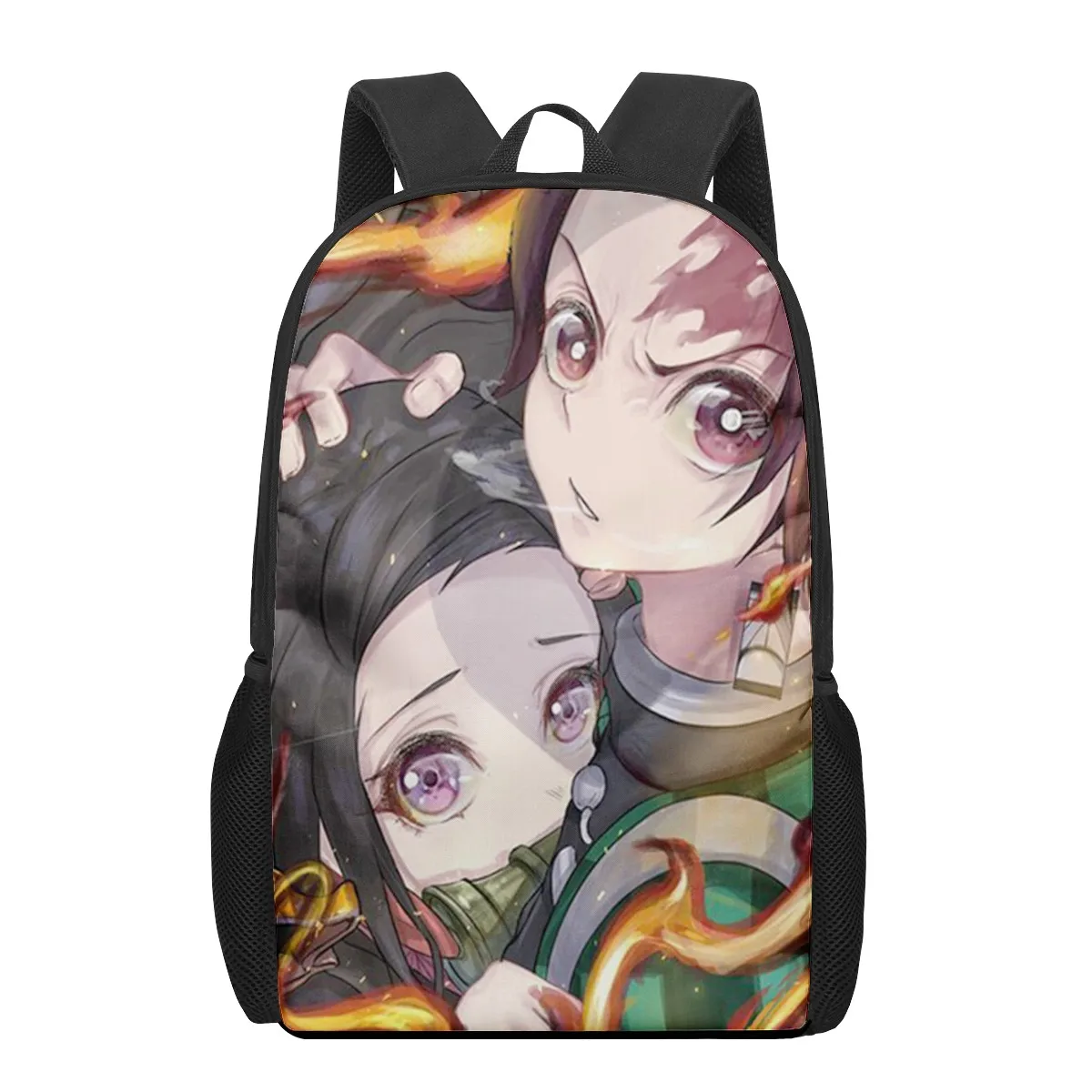 Sacs d'école imprimés Demon Slayer, Anime Kamado Nezuko, pour garçons et filles, sac à dos pour écoliers du primaire, sac à livres pour enfants