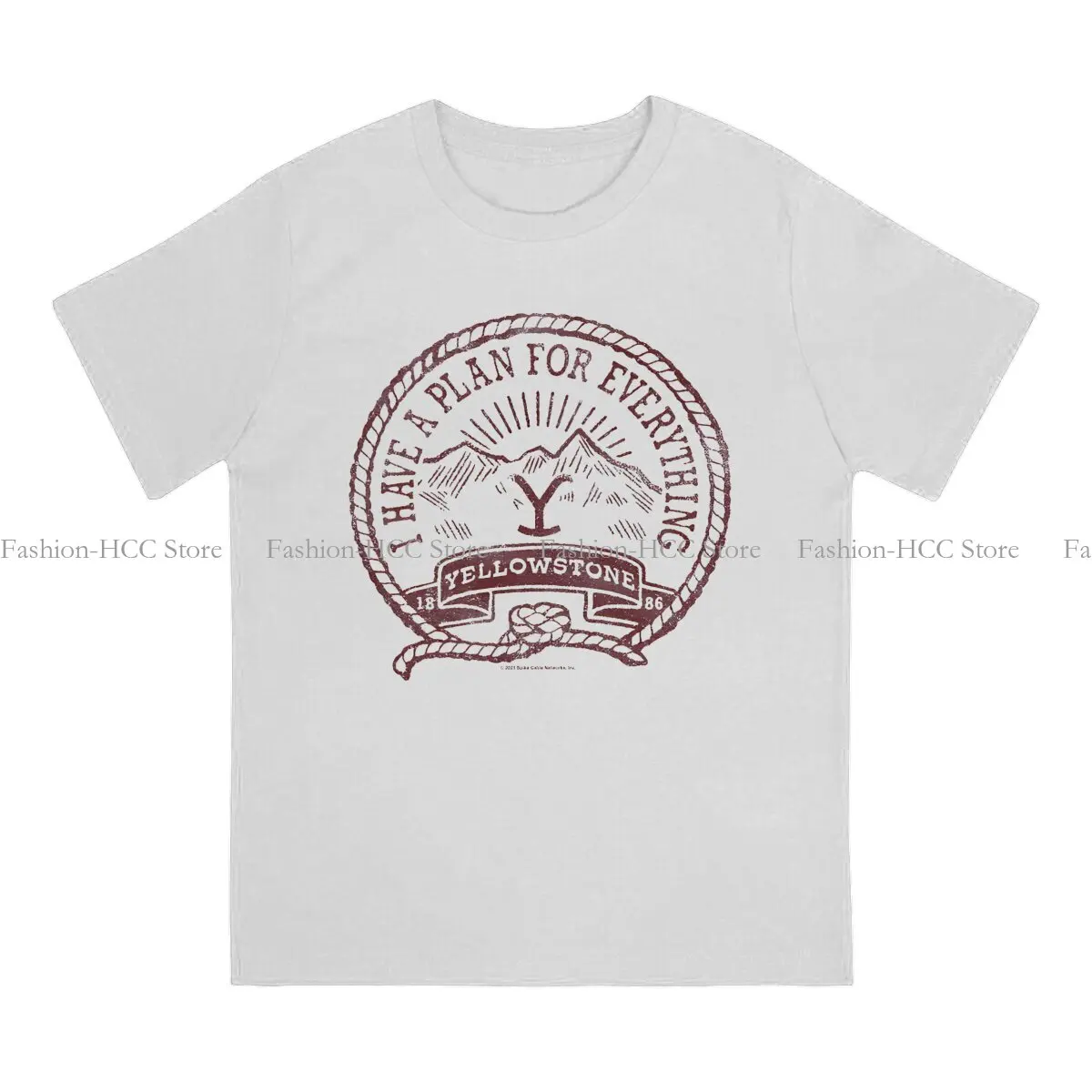 Yellowstone Dutton Ranch TV Show TShirt I Have A Plan For Everything Vintage Rustic Seal Basic T Shirt Homme Men Tee Shirt New