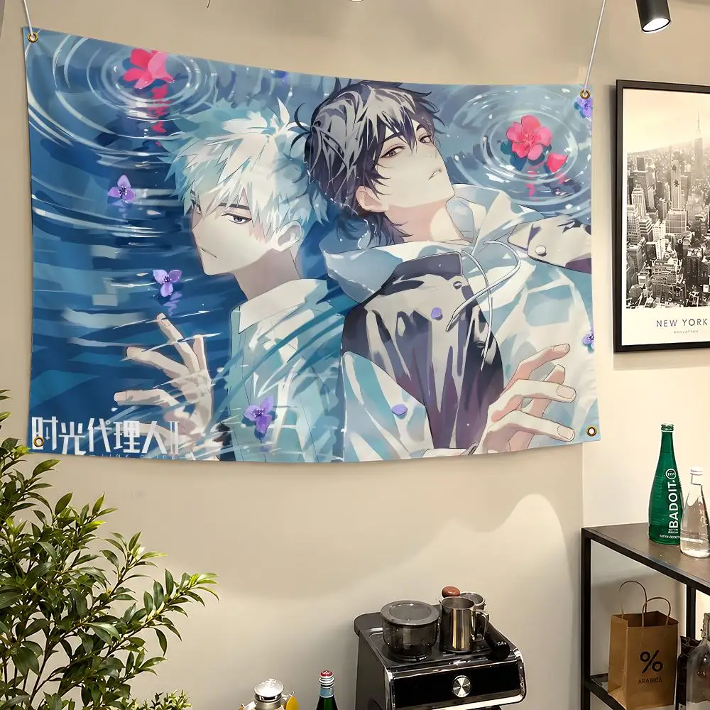 Anime Link Click Cheng Xiaoshi Lu Guang Flags Wall Hanging Flag Banners For Birthday Parties Outdoor Bedroom Dorm Room Decor