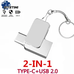 Unidad Flash USB tipo C, pendrive Mini de 64GB, 32GB, 16GB, 8GB, Ultra Dual, regalos creativos