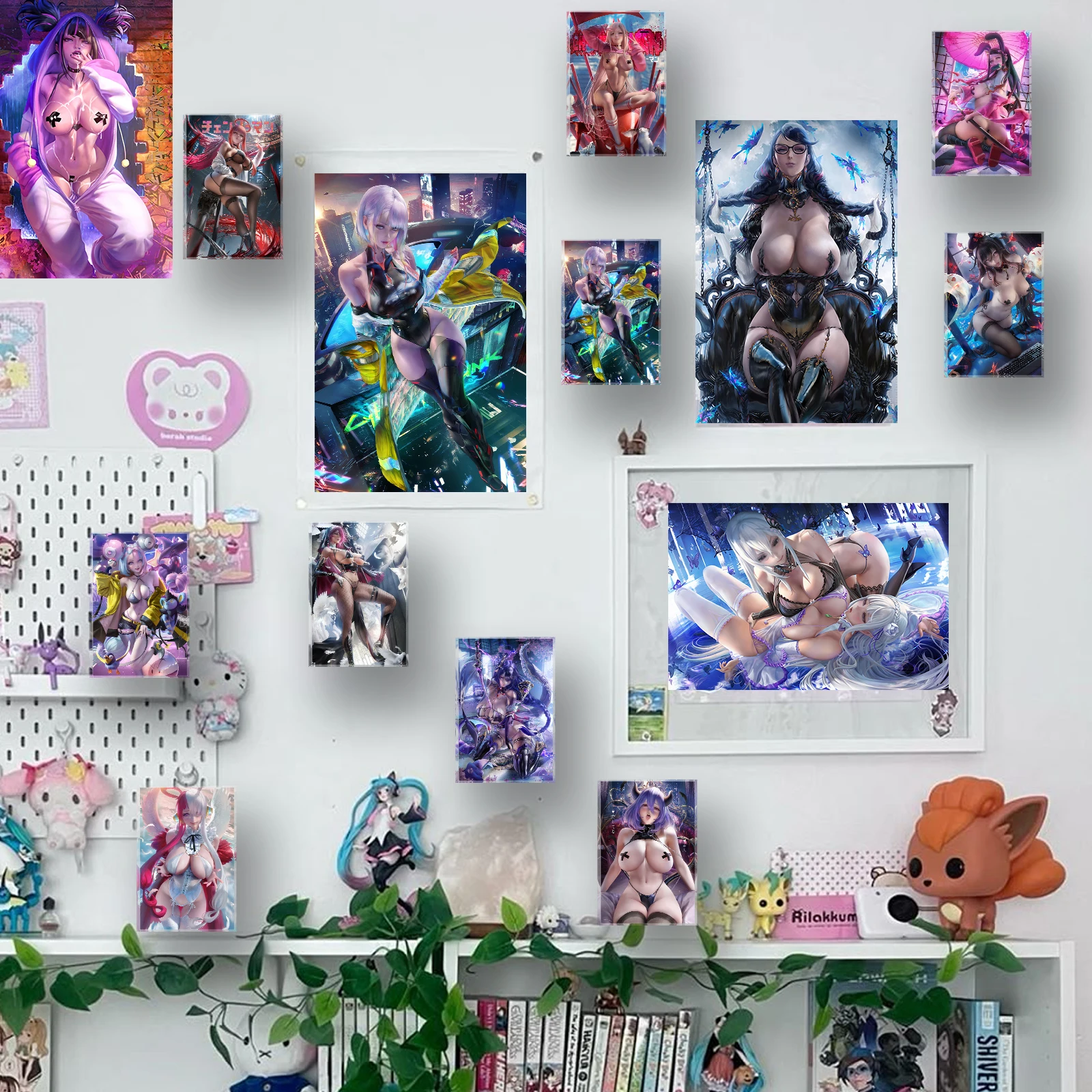 لوسي Cyberpunk مثير أنيمي فتاة كتلة الاكريليك، Waifu ملصق الفن الوقوف، مخصص مكتب ديكور هدية، Edgerunners تحصيل الطوب