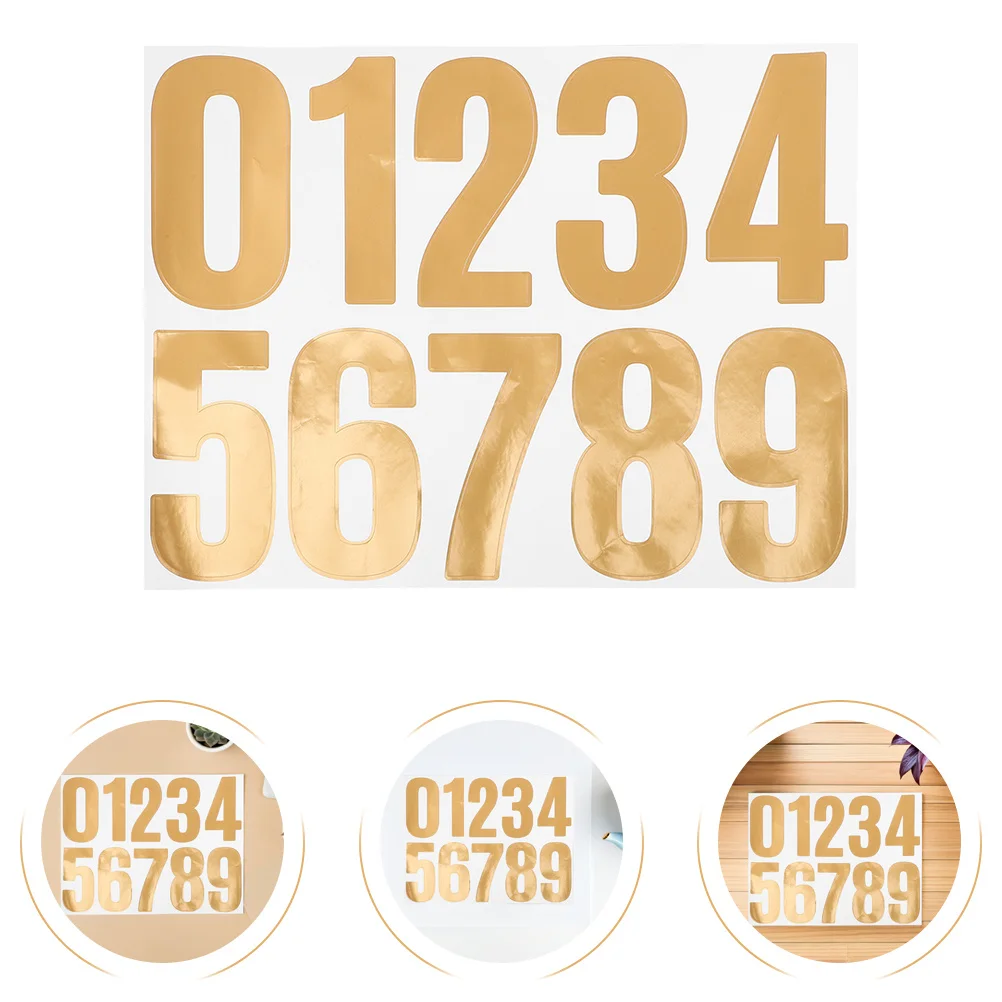 

8sheet Waterproof Reflective Number Stickers Large Adhesive Mailbox Door Address Sign Window Outdoor Mailbox Number Sign