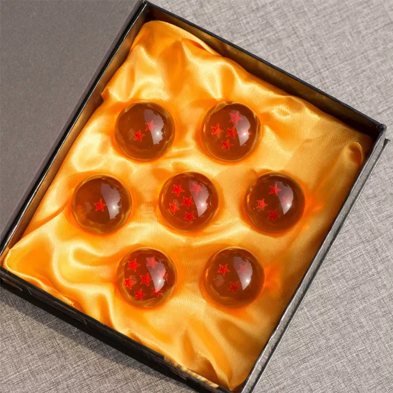 Figura de acción de Dragon Ball Goku con 7 bolas de dragón y bola de 4 estrellas, modelo de resina Shenron, figura coleccionable de anime para fanáticos del escritorio