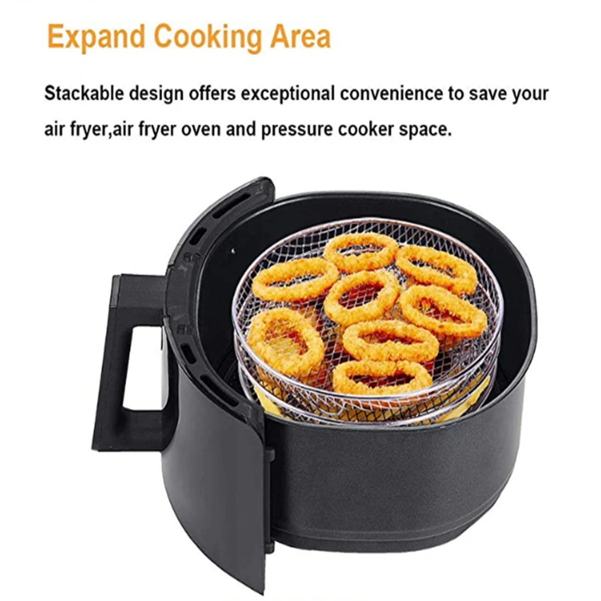 Air Fryer Baking Rack Metal Oven Grill Racks Airfryer Accessories for Cosori/Instant Vortex/Ninja/Philips CookIng Tool Basket