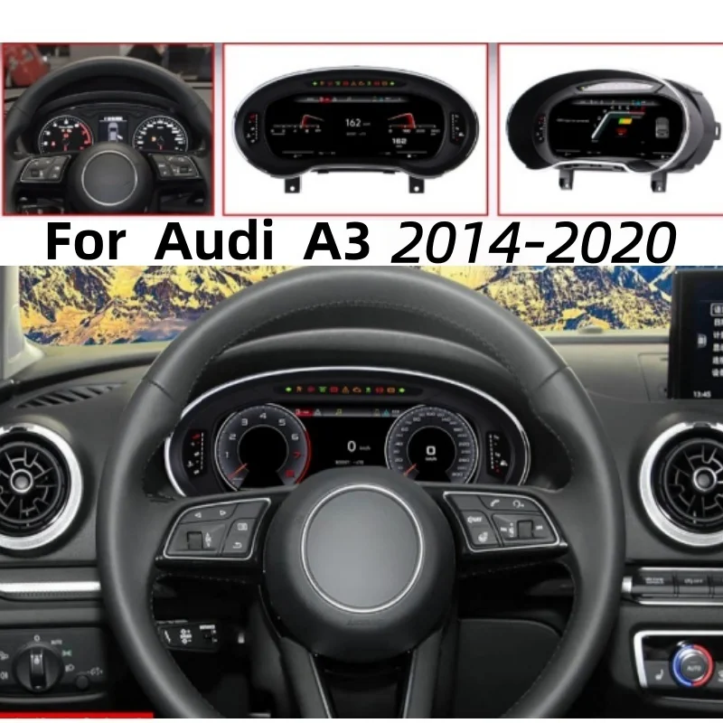 NEW LCD Dashboard Display For Audi A3 2004-2013 2014-2020 Odometer Speedometer Screen Virtual Cockpit Digital Cluster Instrument