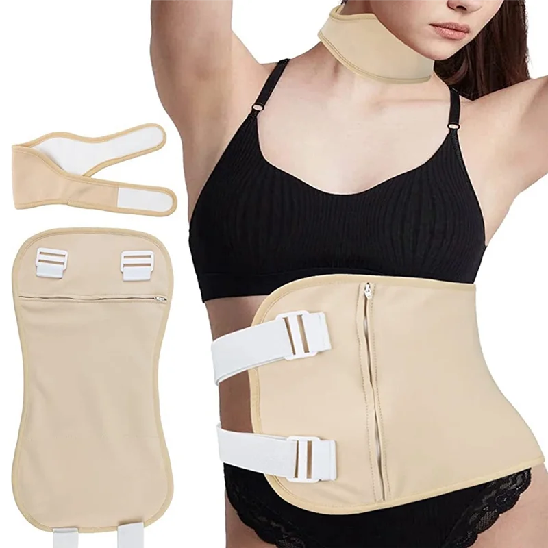 Kit de paquet d'huile de ricin réglable, emballage d'huile de ricin biologique pour la taille, le cou et les seins, Packs-A54Q d'huile de ricin réutilisable