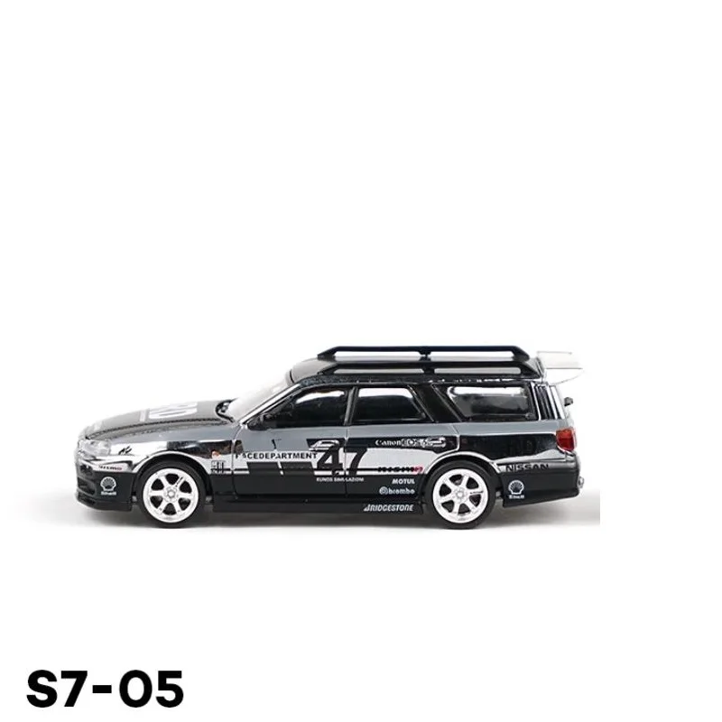 

Xcartoys 1:64 Stag-ea R34 S7-05 Electroplated Silver Diecast Simulation Model Cars Toys