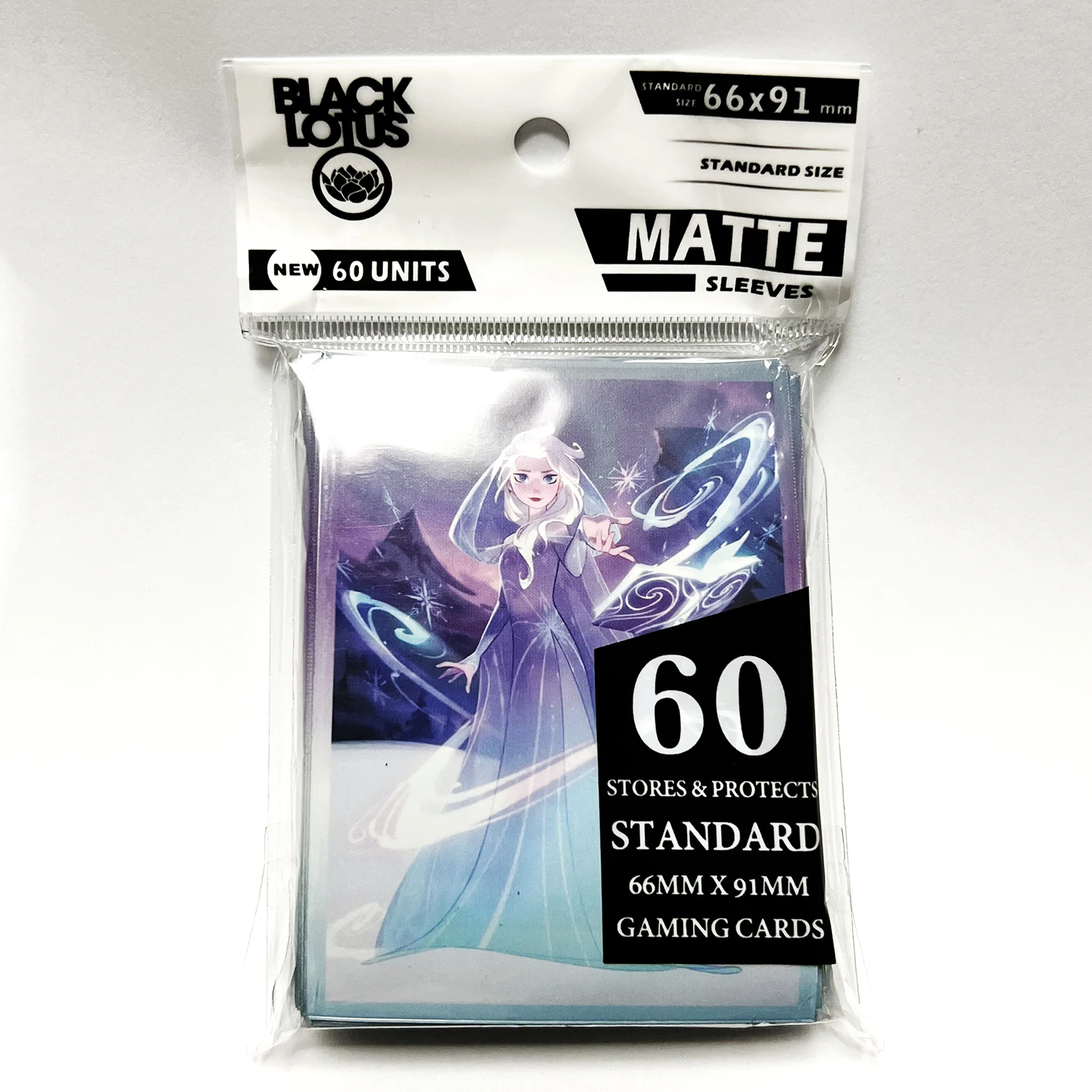 60PCS Elsa Card Sleeves Lorcana Protector Standard Size Cards Shield Graphics Protector Color Sleeves Playing Board Game Cover