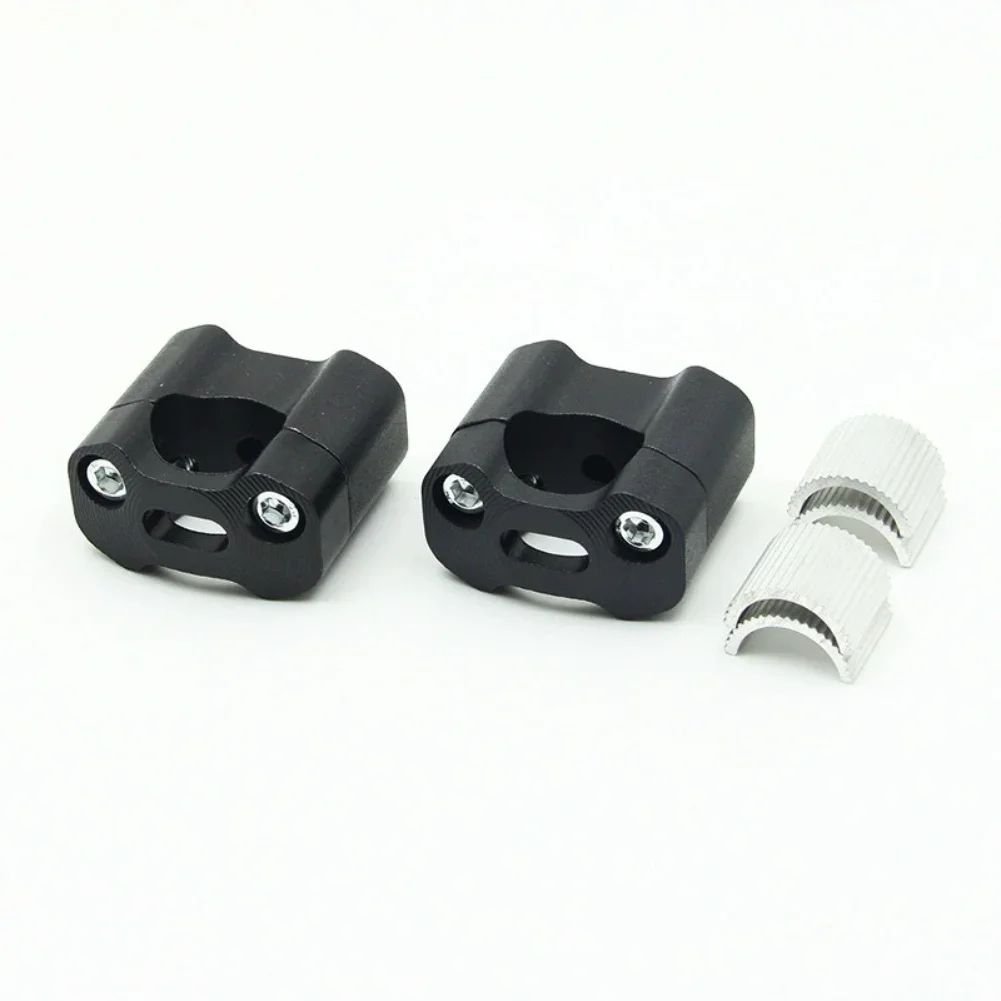 Motorcycle Handlebar Clamp Fat Bar Risers Mount Adaptor CNC Machined Aluminum Alloy Suitable For 22mm Handlebars Off Road Use