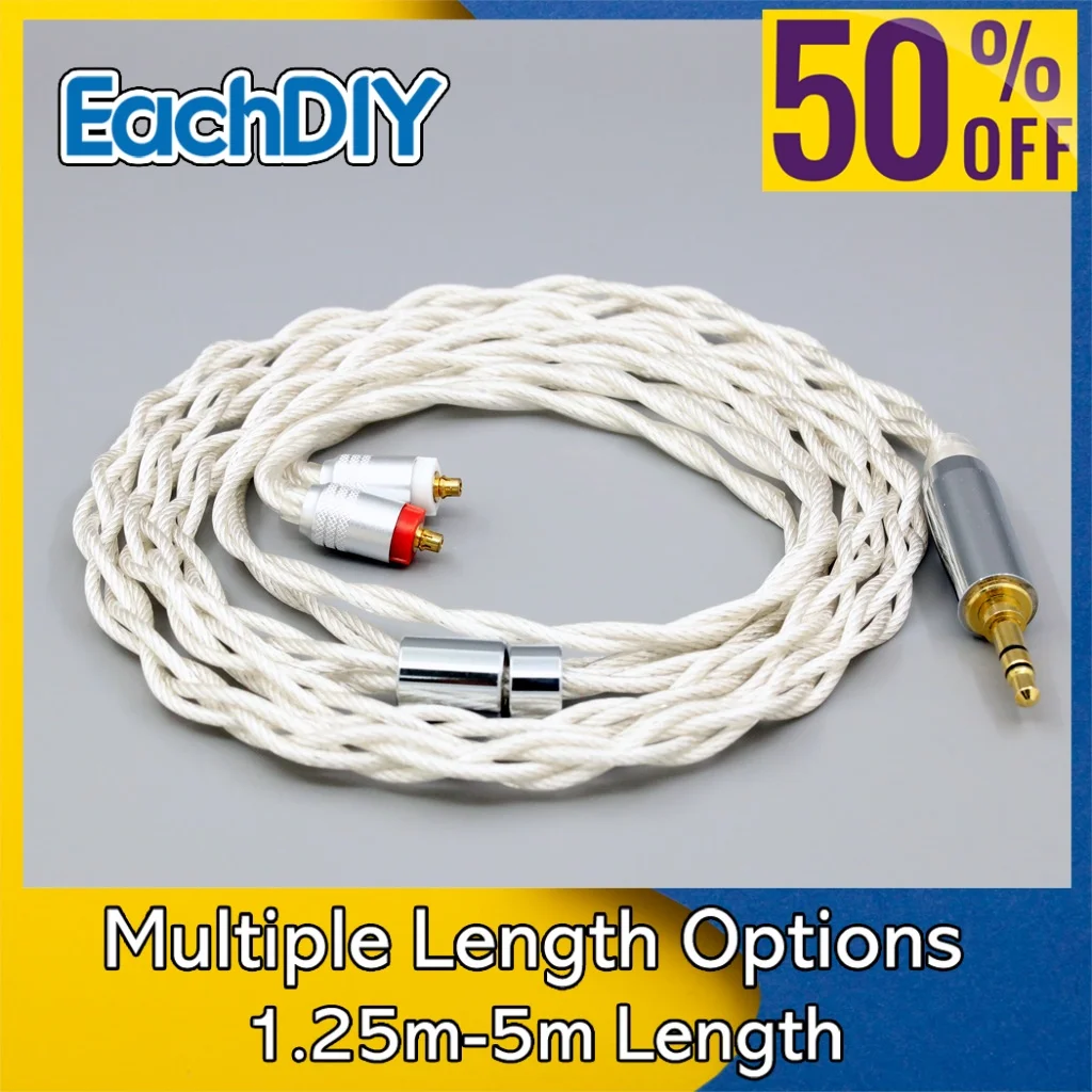 

Type2 Graphene 7N OCC Silver Plated Earphone Cable For Sony XBA-H3 XBA-H2 xba-A2 xba-A3 8121