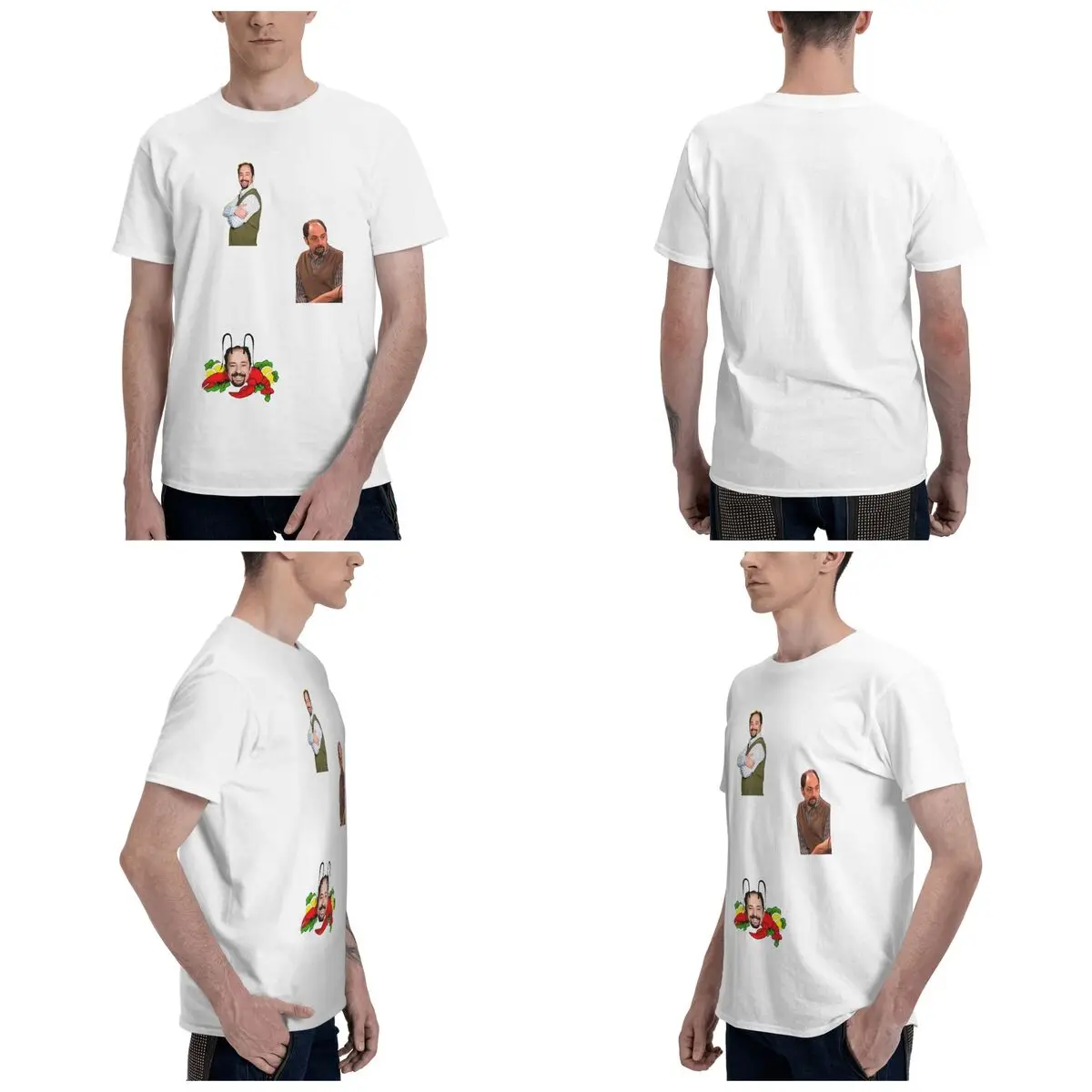 أنطونيو ريسيو 100% القطن تي شيرت الرجال مضحك تي شيرت الرجال الجولة الرقبة قصيرة الأكمام S-6XL #2