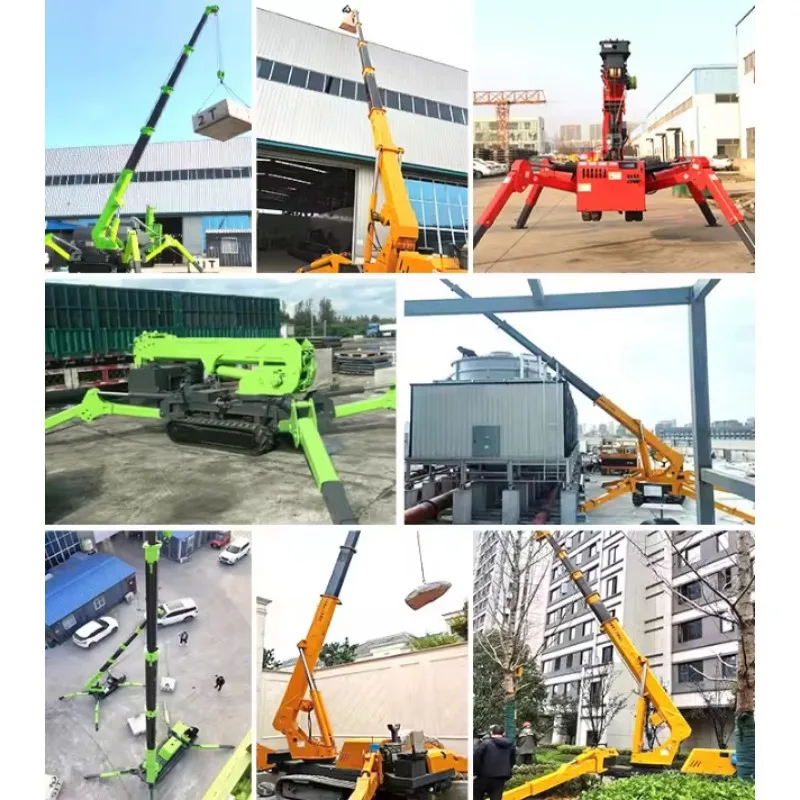 Hot Sale 3-12Ton Tracked Chassis Portable Lift Crane Remote Control Spider Crane Lifting Crane for Sale