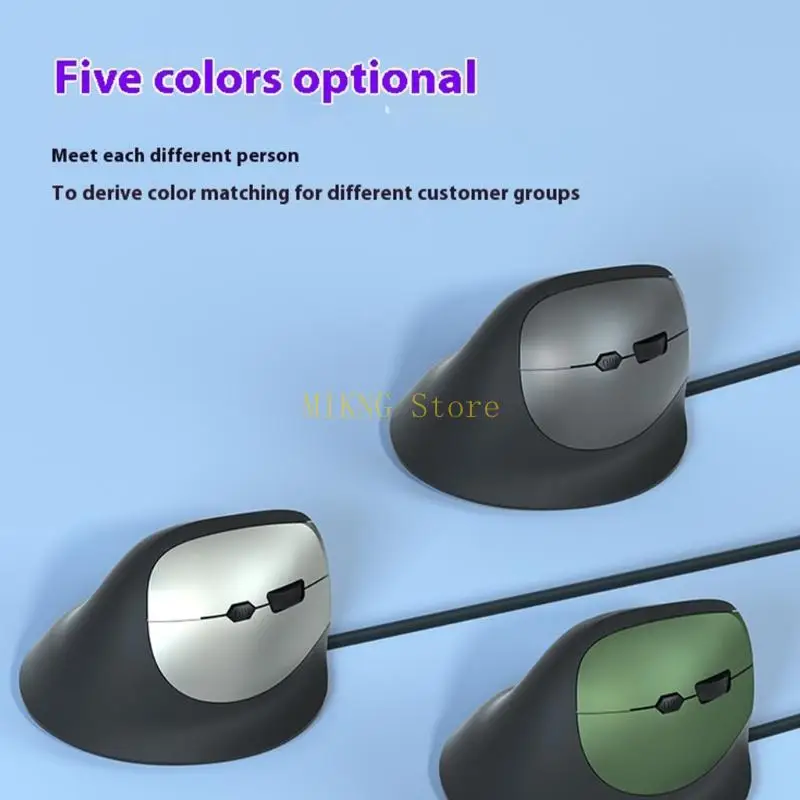 Chuột dây USB thẳng đứng với 6 nút có thể tùy chỉnh 1600dpi công thái học cho máy tính máy tính máy tính xách tay máy tính xách