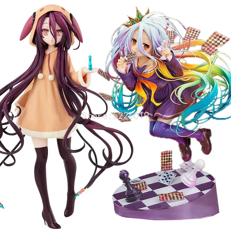 19cm No Game No Life:Zero Anime Figure Shiro Stephanie Dola Action Figure POP UP PARADE Schwi Jibril Fairy Shampoo Figurine Toys