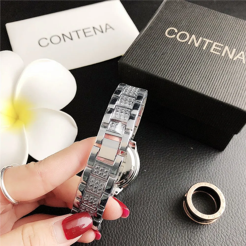 Luksusowy Elegancki Damski Zegarek Cała Tarcza Diamentowa Zegarek Kwarcowy dla Kobiet Modny Sukienka Damskie Zegarki na Rękę Zegar Prezent Montre Femme