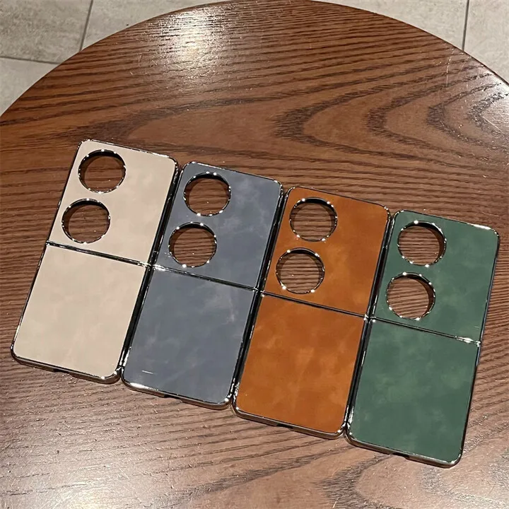 

for Huawei Pocket 2 phone case P50pocket electroplated sheepskin ultra-thin treasure box folding screen PocketS protective cover