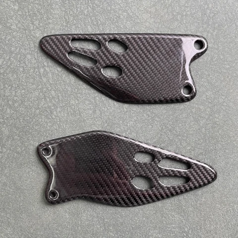 Подставки для ног для Kawasaki ZX 6R ZX-6R ZX6R 636 2025 2019-2024, аксессуары для мотоциклов из настоящего углеродного волокна, обтекатель, защита пятки, пластины