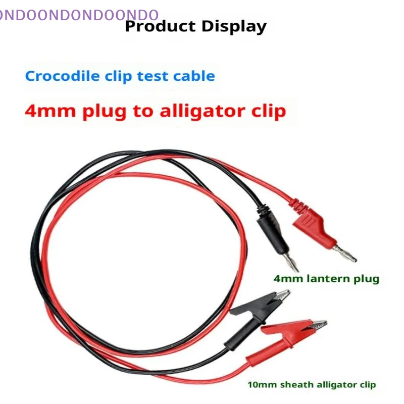 DIY Electrical Test Wires with Crocodile Clips, Double-End 4mm Banana Plug Cord for Multimeter Tests, 1/2Pcs 15A
