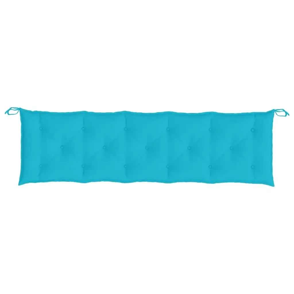 Turquoise Garden Bench Cushions Set of 2 - Durable Oxford Fabric for Outdoor Comfort