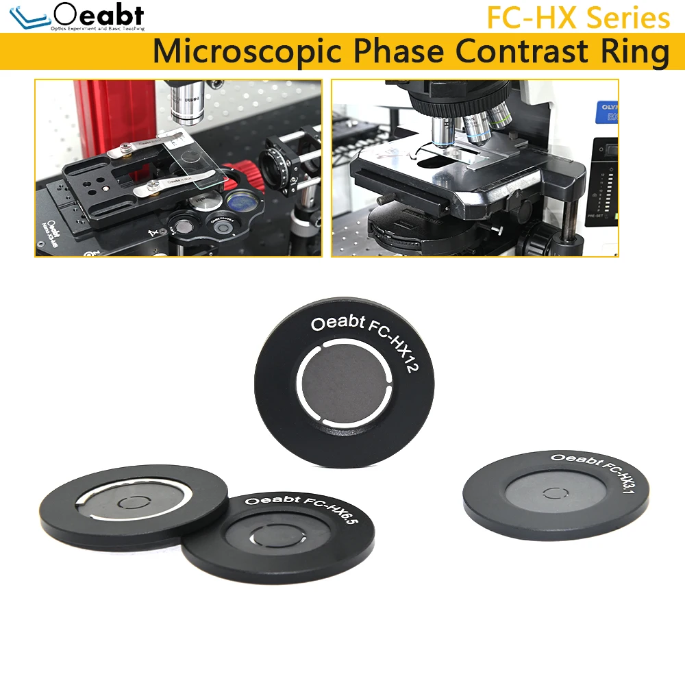 Microscope série FC-HX, anneau de contraste de Phase, dispositif de contraste de Phase, diaphragme, plaque de Phase optique, lentille d'objectif